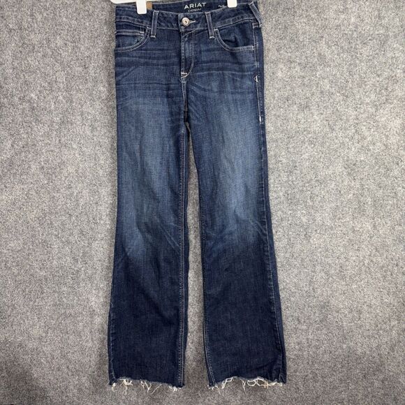 Ariat Denim Jeans Womens Size 28R Blue Perfect Rise Trouser - Picture 1 of 12